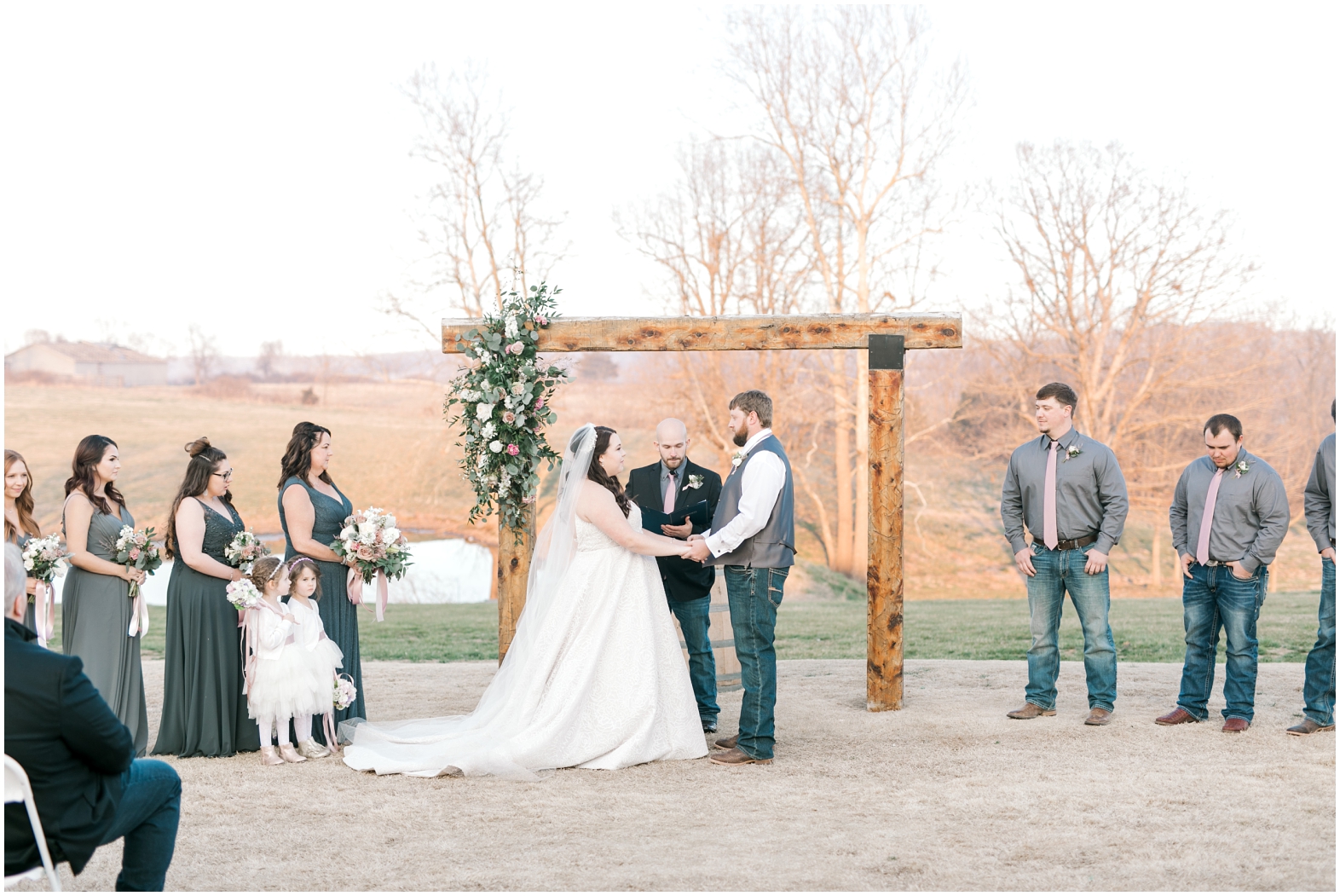 Willow Brooke Farm Wedding Outdoor Ceremony