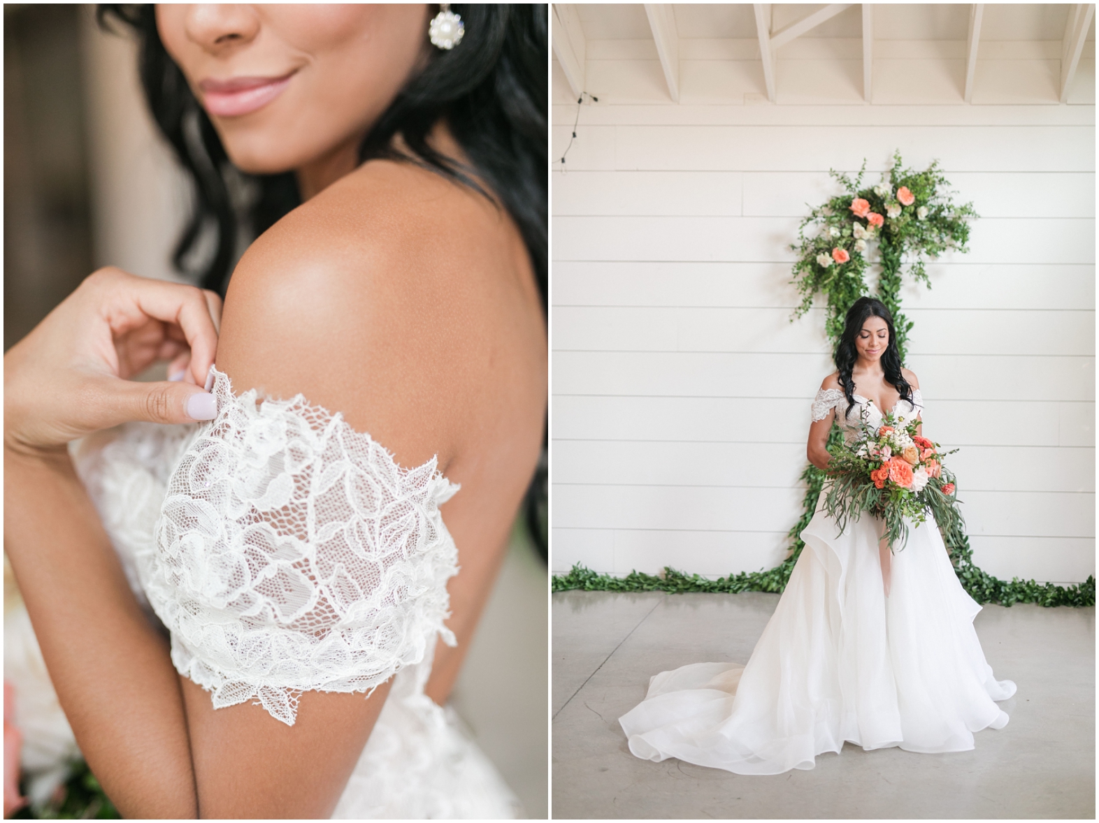 Bride in Lace Hayley Paige Dress
