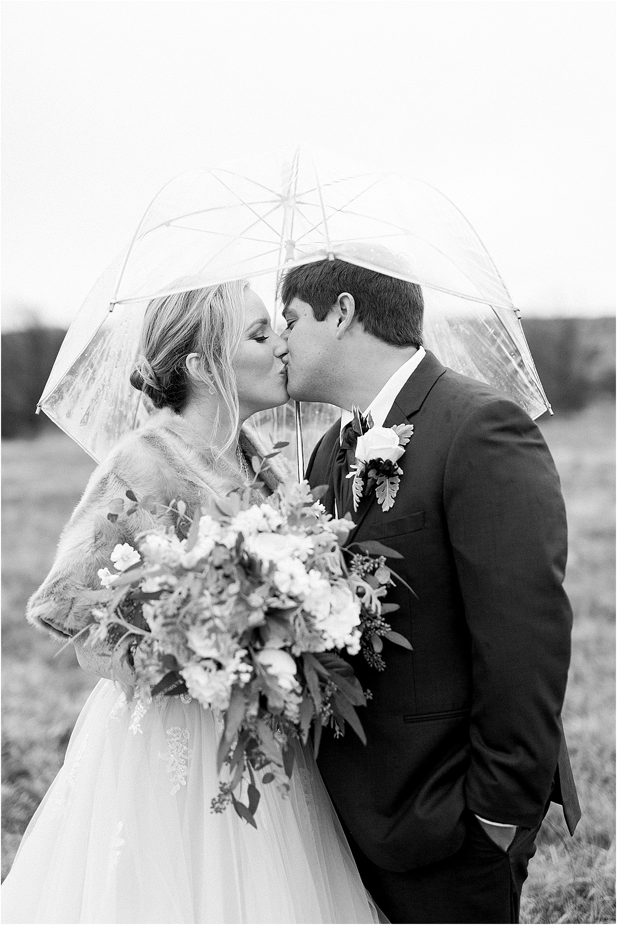 rainy wedding day